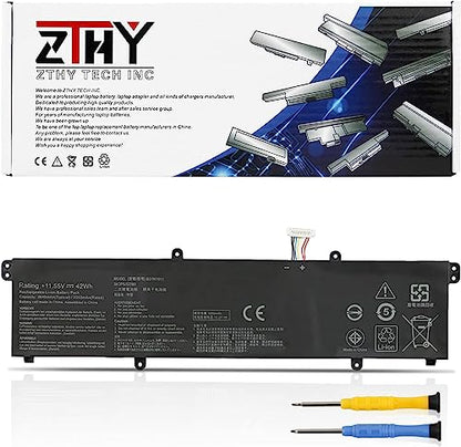 B31N1911 Laptop Battery Replacement for ASUS VivoBook Flip 14 M413 K413 X413 F413 D413 A413 S413 R413 X421 M413DA M413IA K413EA F413FA X413FA X413FF TM420IA X421DA X1502 X1502VA C31N1911 11.55V 42Wh - size: 11.02*2.95*0.2 inch B31N1911