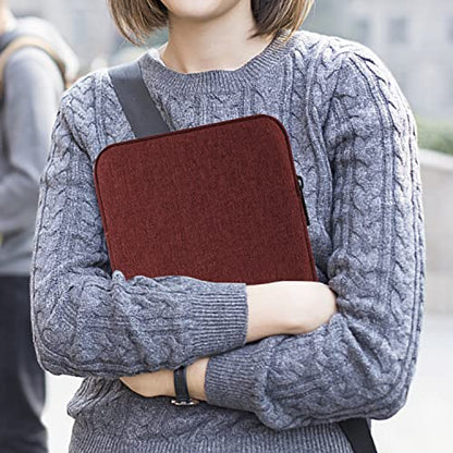 MoKo 9-11 Inch Tablet Sleeve Bag Padded Protetive Carrying Case | Fits New 11inch iPad Air M4, iPad A16 2025, iPad Pro 11 M4, Air 5/4/3, iPad 10/9/8th Gen, Tab S8/S9 11", Wine Red - color: Wine Red, size: 9-11 inch