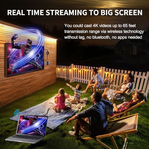 4K Wireless HDMI Display Adapter, SOCLLLife Screen Mirroring Dongle for i-Phone, i-Pad, Android, Windows, Laptop to HDTV/Projector/Monitor, Support Airplay, Miracast, DLNA for Casting Video & Audio