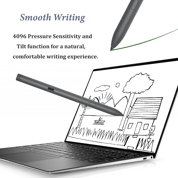 Premier Rechargeable Active Pen PN7522W Compatible for Dell Active Pen PN7522W Compatible with Dell 2-in-1s for Latitude 7350 Detachable/5350 9420 2-in-1,XPS Pen,for Inspiron 14/16 2-in-1 Laptops
