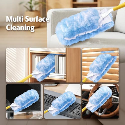 Duster Refill for Swiffer Duster, 100 Count Heavy Duty 2 Side 360° Duster Refills, 6X Microfibers, Disposable Multi Surface Dusters for Cleaning (Not Include Handle) - color: 100 Refills