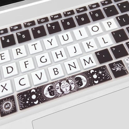 Cute Silicone Keyboard Cover for 15.6’’ HP Pavilion & HP Laptop 15-eg 15t-eg 15-eh 15-er Series, HP Laptop 17 17-cn 17-cp 17z-cp Series, Sun and Moon - color: Sun and Moon