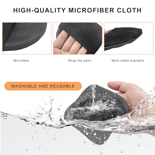 Car Screen Cleaner, Square Microfiber Cloth Non-Scratch Auto Touchscreen Cleaning Wipes, Foldable Touch Screen Pad Universal Cleaning Tool for Vehicle Dashboard Display (Triangle) - color: Triangle, 1 Pcs