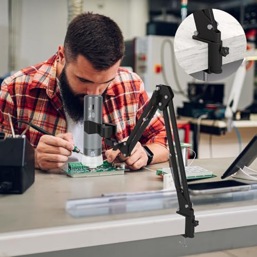 4K WiFi Digital Microscope for iPhone Android Phone and PC | HD 3840x2160p Wireless Microscope Camera with Stand for Adults and Kids, For iPhone Android and Windows Mac Linux Chrome - size: Micrscope with Stand