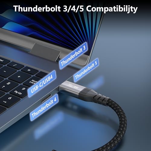 3.3FT/1m usbc to usbc Cable Compatible with Thunderbolt 4/3, 20Gbps High Speed Data Transfer, 100W PD Fast Charging, 4K@60Hz Video Monitor Display Cord,USB 3.2 gen 2 for ssd - size: 3.3FT