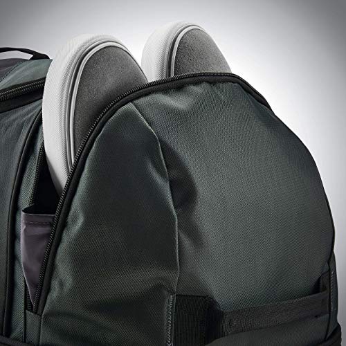 Samsonite Andante 2 Wheeled Duffel Bag – 28-Inch Durable Rolling Luggage with Inline Skate Wheels, Push-Button Handle & Spacious Compartments – Travel-Friendly and Lightweight - Moss Green/Black - color: Moss Green/Black, size: 28-Inch