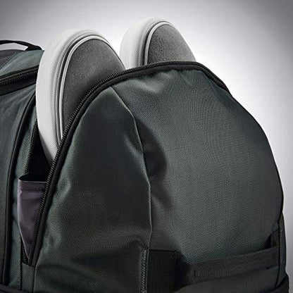 Samsonite Andante 2 Wheeled Duffel Bag – 28-Inch Durable Rolling Luggage with Inline Skate Wheels, Push-Button Handle & Spacious Compartments – Travel-Friendly and Lightweight - Moss Green/Black - color: Moss Green/Black, size: 28-Inch