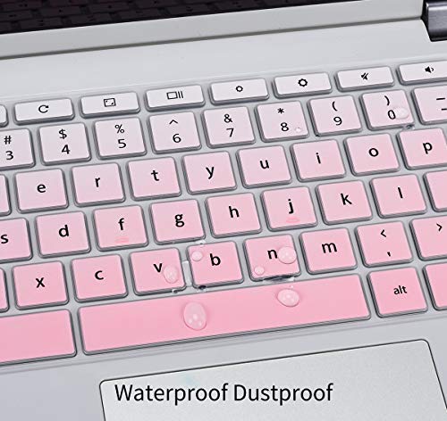 Lenovo Chromebook Keyboard Cover Skin - Flex 3, IdeaPad 3, Spin X360, Flex 5, C330/C340 100e/300e/500e, Ombre Pink - color: Ombre Pink