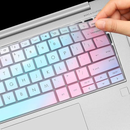 Keyboard Cover for HP EliteBook 830 835 840 845 1040 G9 G10 G11 2025 2024 2023 2022 13.3 14 inch Laptop Accessories Keyboard Protective Skin (Not fit The 830/840/845/1040 G11 G8 G7 G6 G5 G4 G3) - color: Candy Color