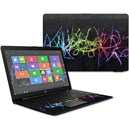 MightySkins Skin Compatible with HP 17t Laptop 17.3" (2017) - Neon | Protective, Durable, and Unique Vinyl Decal wrap Cover | Easy to Apply, Remove, and Change Styles | Made in The USA - color: Neon