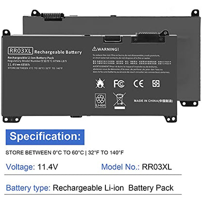 ASUNCELL RR03XL Battery for HP ProBook 430 G4 440 450 455 470 G4, HP ProBook 440 450 470 851477-421 851477-541 851477-831 851477-832 851610-850 - color: RR03XL