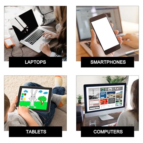 ULTECHNOVO 6pcs Privacy Protection Camera Covers Sliding Webcam Shield for Laptops Tablets Smartphones, Ultra-Thin Black Protective Cover Stickers for Online Meetings and Video Calls