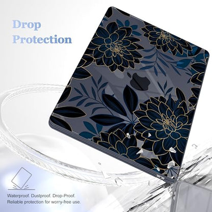 May Chen for MacBook Air 15 inch Case M5 M4 M3 M2 2026 2024-2023, Model A3448 A3241 A3114 A2941, Closes Seamlessly Hard Shell Laptop Cover with Keyboard Cover, Luxury Dahlia - color: Luxury dahlia