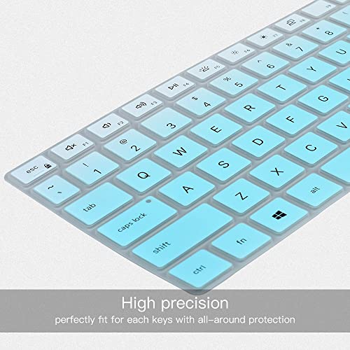 Keyboard Cover for 2024 2023 Dell Inspiron 15 5510 5515 7510 3510 3511 3515 3520 3525 3530 3535, 2025 Dell 15 Laptop DC15250 DC15255, Dell Vostro 15 3510 5510 5515 Keyboard Protector Skin, Ombre Mint - color: Ombre Mint