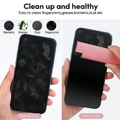 Fingerprint Proof Screen Cleaner,3 in 1Touchscreen Mist Cleaner Spray Wipe Cleaner,Safe for All Phones, Computer, Laptop, Tablet and Car Screen(Grey Pink)