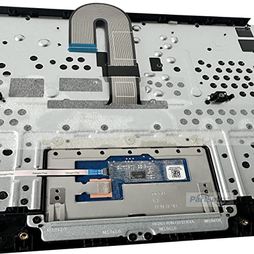 Laptop Palmrest Upper Case with US Keyboard Touchpad Assembly Replacement for HP Chromebook 11 G8 EE G8 EE Touch TPN-Q232 L90338-001 L90339-001 Top Cover Gray - color: Upper Case Assembly L90339-001