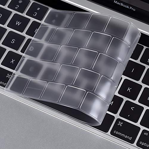 Premium Ultra Thin Keyboard Cover Skin for MacBook Pro with Touch Bar 13" and 15" (Apple Model Number A2159 A1706 A1707 A1989 A1990, 2019 2018 2017 2016 Release), US Keyboard Layout - color: TPU ( For MacBook Pro with TouchBar )