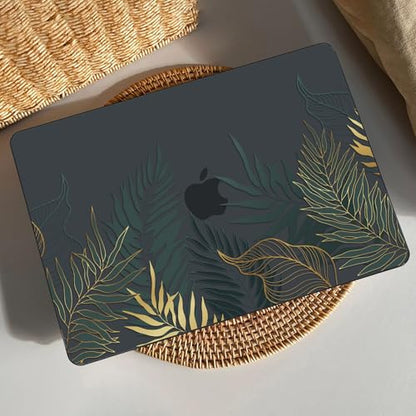 AKIT for MacBook Air 13 inch Case M5 M4 M3 M2 2026-2022, Bush | A3449 A3240 A3113 A2681, Vivid Pattern Hard Shell Laptop Case+Screen Protector+Keyboard Cover for MacBook Air 13.6 inch - color: Bush