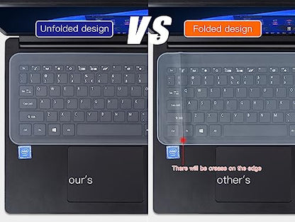Universal 13" 14" Laptop Keyboard Cover Skin Protector for 13-14 Inch Laptop Notebook Ultra Thin Dell HP Lenovo Acer ASUS MacBook Waterproof Dustproof Keyboard Cover Protector, Clear (12.2" x 5.07") - size: 13"-14"