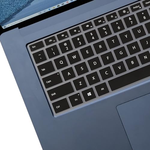 Keyboard Cover for Microsoft Surface Laptop 6/ Surface Laptop 5/Surface Laptop 4 13.5" 15" Laptop, Surface Laptop Studio 2 (2023), Surface Laptop Studio 14.4" Keyboard Protective Skin-Black - color: Black