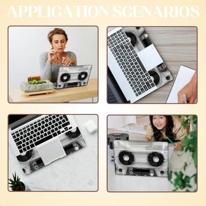 SUPERDANT Laptop Skin Sticker Retro Cassette Tape Laptop Decals Personalized Universal Notebook Computer Wrap Vinyl Skin Stickers Cover Art Decal Removable 12-15.6 Inch Scratch-Resistant Gifts