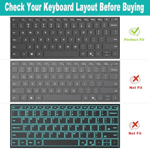 Keyboard Cover for Microsoft Surface Laptop 2025 Copilot+ PC 13" Snapdragon X Plus, Surface Pro 2-in-1Laptop/Tablet 2025 12" US Layout Protective Keyboard Skin-Clear - color: Clear