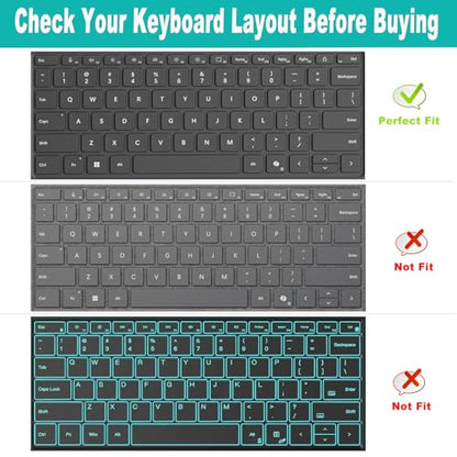 Keyboard Cover for Microsoft Surface Laptop 2025 Copilot+ PC 13" Snapdragon X Plus, Surface Pro 2-in-1Laptop/Tablet 2025 12" US Layout Protective Keyboard Skin-Clear - color: Clear