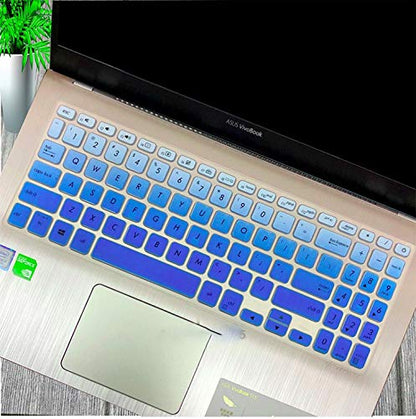 15.6 Inch Keyboard Cover Skin Compatible for Asus VivoBook 15 X512FL X512UF X512UA X512FA X512da X512UB F512 F512U F512DA X512 Y5000U,Black - color: Black