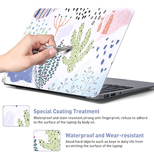 12.1 13 13.3 14 15.4 15.6 Inch Laptop Skin Decal, Laptop Skins Stickers Decals for Notebook PC, Universal Reusable Vinyl Laptop Cover Sticker, Waterproof Art Deal Protector I Cute Cactus Plants - color: Cute Cactus Plants
