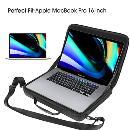 Smatree Hard Laptop Shoulder Bag for 16 inch MacBook Pro M4 2024/M3 2023, 13 inch iPad Pro M5 2025/11 inch iPadPro M5 2025/13 inch iPad Air M3 2025, 15 inch Dell XPS 15 9510 (Fit US/EU/UK Power Plug)