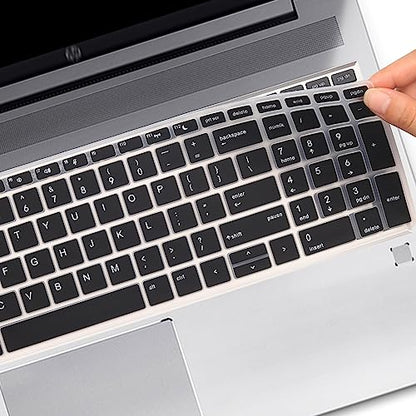 Keyboard Cover for 15.6" HP ProBook 450(G5/G6/G7) 455(G5/G6/G7) 650 G4 G5|17.3" HP ProBook 470 G5 (Not Fit ProBook 450/455 G8 G4 G3 G2 G1, ProBook 650 G8 G3 G2 G1)-Black - size: 15.6 Inch