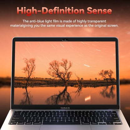 Mamol 2 Pack Anti Blue Light Screen Protector for Macbook Air 13 Inch (2018-2021, M1) / Macbook Pro 13 in (2016-2022, M1, M2), Eye Protection, Anti Glare - size: MacBook Pro 13 (2016-2022)