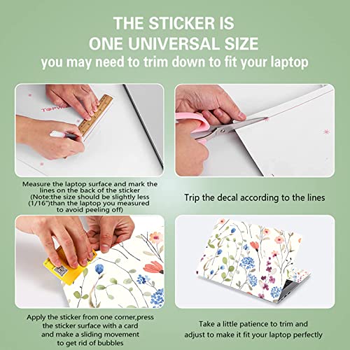 11.6 13 13.3 14 15 15.6 inches Netbook Laptop Skin Sticker Decal Reusable Protector Cover Case for Laptop Notebook chromebook (W-NEK-40) - color: W-NEK-40