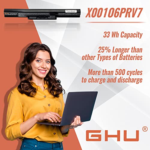 GHU VGP-BPS35 Laptop Battery Replacement for Sony VAIO Fit 14E 15E Series, Compatible with SVF1521A2E SVF15217SC SVF14215SC SVF15218SC VGP-BPS35A - style: 33Wh/(VGP-BPS35)