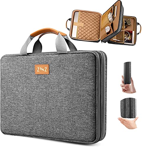 ZINZ Expandable Laptop Case 13-13.3-14 Sleeve Compatible with MacBook Pro/Neo 14" M5/M4/M3/M2/M1, MacBook Air/Pro 13", XPS 13/14, Surface Book/Laptop 13.5" and Most 13-14 inch Notebooks，D01G01 - color: D01g01, size: 13-14"