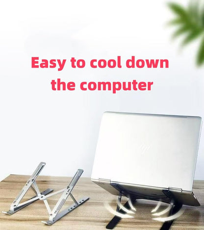 Adjustable Laptop Stand, Silver | Aluminum - color: Purple