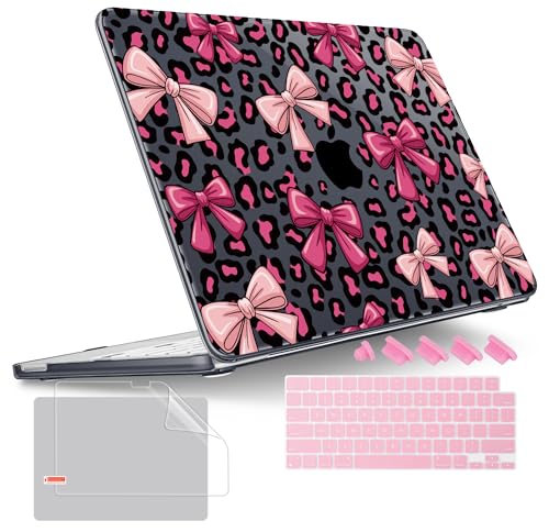 Tuiklol for 2026 MacBook Neo 13 Inch A18 Pro Chip Case, (Model A3404) Anti-Scratch Anti-Drop Slim Hard PC Shell Case with Shockproof Protective MacBook Neo Laptop Cover, Print Bow - color: Print Bow