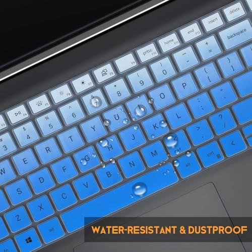 Keyboard Cover for 2026 2025 Dell 15 Laptop DC15250 DC15255 15.6 | for Inspiron 15 3510 3511 3515 3520 3530 3535 15.6" / Inspiron 16 5640 5645, Latitude 3520 Skin, Ombre Blue - color: Ombre Blue