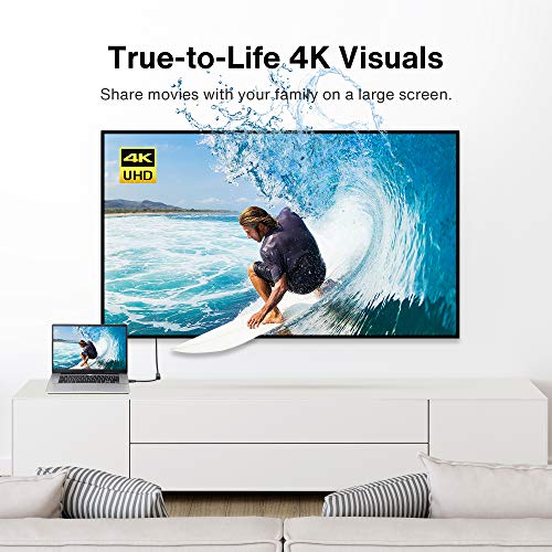 IVANKY Active DisplayPort to HDMI Adapter 4K@60Hz,Unidirectional DP to HDMI | DP 1.2 to HDMI 2.0, Male to Female, 4K@60Hz, HDCP 2.2 3D Video Converter Supports Desktop, AMD/NVIDIA, Monitor, TV, Projector - size: 4K