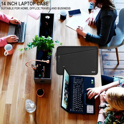 Laptop Sleeve, Traveling Water Resistant Carrying Computer Bag with Pocket, Shockproof Protective Laptop Case Cover Compatible for 15.6 Inch HP, Lenovo, Dell, ASUS, Acer, Notebook, Black - color: Black, size: 15.6 Inch
