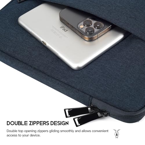 15.6 16 inch Laptop Sleeve Case for HP Envy X360/Pavilion 15, HP Omnibook 16, Lenovo IdeaPad 15, Dell Inspiron Plus 16, Acer Aspire 15, ASUS, Water-Restistant 15.6 Computer Bag -Navy Blue - color: Navy Blue, size: 15.6 inch