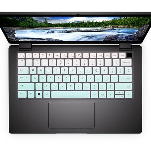 Keyboard Cover for Dell Latitude 5450 5440 5431 5430 5420 14"/14 inch Dell Latitude 7450 7440 7430 7420 7410, Dell Latitude 7520 15.6"/Dell Latitude 9000 9420 9430 9510 9520 Keyboard Skin-MintGreen - color: MintGreen