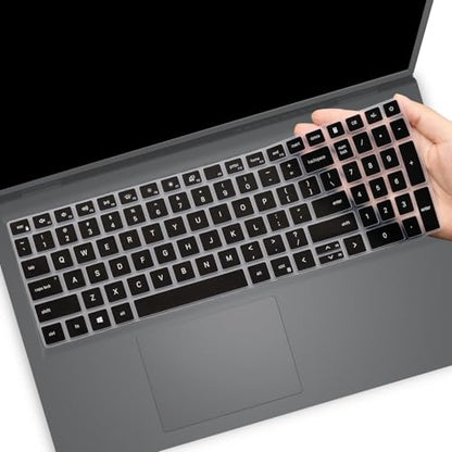 Keyboard Cover for Dell 15 Laptop DC15250 DC15255, Dell 16 DC16250 DC16251 & 16 Plus/16 Plus 2-in-1 DB06250 DB16250 DB16255 & Dell Pro 15 Essential PV15250 PV15255-Black - color: Black