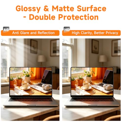 Magnetic Privacy Screen for MacBook Air 15 Inch (2023-2026, M2, M3, M4, M5) | Removable Reduce Eye Strain Laptop Privacy Screen Shield and Anti Scratch Protector for Mac 15.3in - size: for MacBook Air 15 Inch