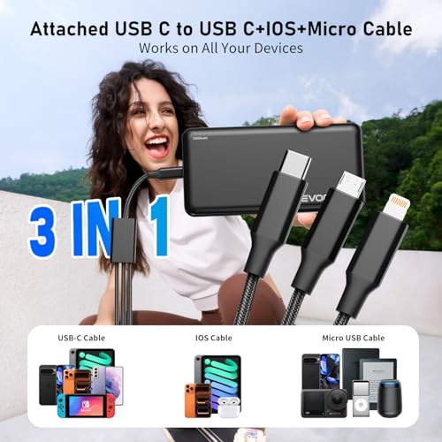Portable Charger Power Bank 10000mAh, USB C in&Out Fast Charging Battery Pack Portable Phone Charger Quick Charge for iPhone 15/14/13/12, Galaxy S23/22, Pixel Heated Vest and etc (Black) | USB C in&Out,Fast Charging, for iPhone 17/16/15/14/13/12, Galaxy S