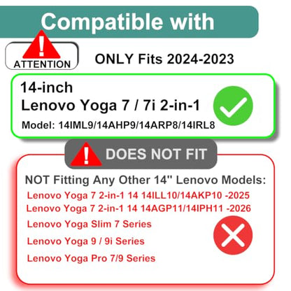 KEANBOLL 3-Pack Designed for 2024-2023 Lenovo Yoga 7 / 7i 14" 2-in-1 Touchscreen Laptop Screen Protector,(14IML9/14AHP9/14ARP8/14IRL8), Anti Glare and Anti Fingerprint (Matte) Shield - color: Anti Glare