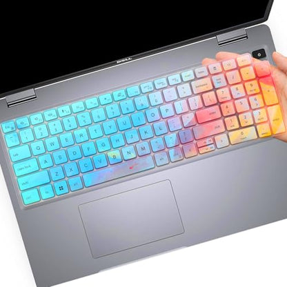Cute Keyboard Cover for Dell Latitude 3550 5550 5540 5520 5521 3540 5531 5530 15.6" Laptop, Dell Precision 3591 3590 3581 3580 3571 3570 3560 3561 15.6" US Laptop Keyboard Skin -Stylish Colorful - color: Colorful