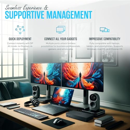 Dell Docking Station WD19S 180W Dual Monitor with 130W Power Delivery USB-C + HDMI + Dual DP Port - Ultimate Computer & Laptop,Workstation & Computer Docking Station (Renewed)