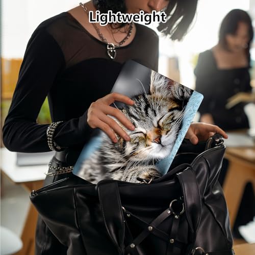 Laptop Skin Sticker Decal 15.6 Inch,12 13 13.3 14 15 15.6 in Laptop Netbook Skins for Notebook,Art Decal Removable Waterproof Scratch Resistant,Universal Vinyl Cover,Cute Sleep Cat - color: Cute Sleep Cat