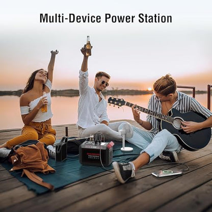 Portable Power Station 300W MARBERO 237Wh Camping Solar Generator Backup Lithium Battery with Pure Sine Wave 110V AC Outlet, USB C, USB A, DC for Outdoors Camping CPAP Home Blackout Emergency | Backup Lithium Battery with Pure Sine Wave 110V AC Outlet, US